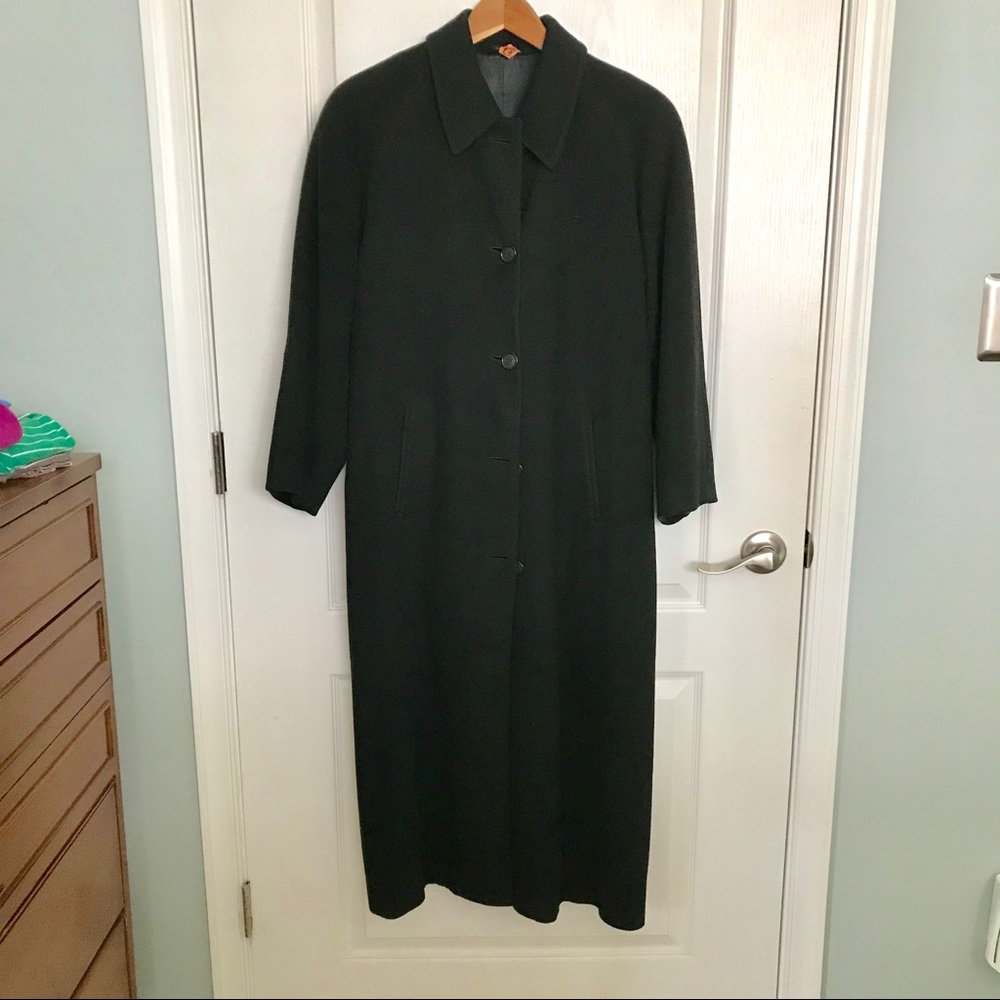 100% Cashmere Black Winter Coat Nordstrom Size 4-8